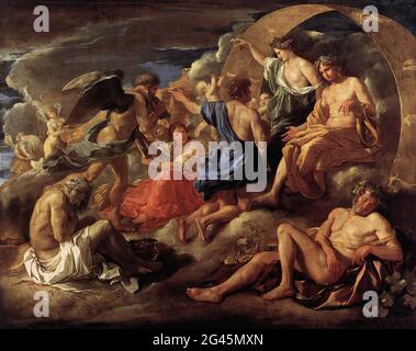 Nicolas Poussin - Helios Phaeton Saturn Four Seasons 1629 Stockfoto