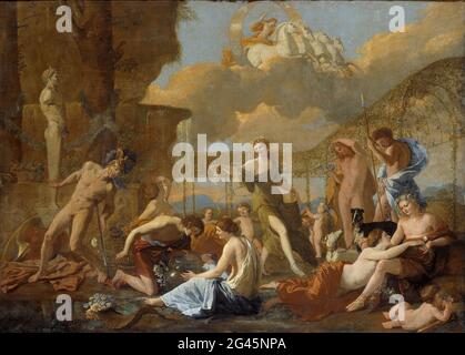 Nicolas Poussin - das Reich der Flora (1631) Stockfoto