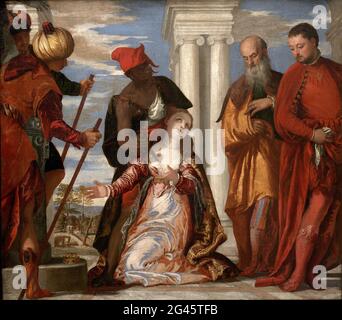 Paolo Caliari alias Veronese - Martyrium der Heiligen Justina Stockfoto