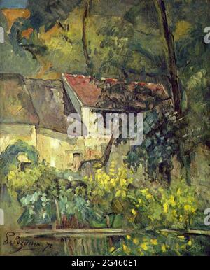 Paul CÃ©zanne - House Pere Lacroix Auvers 1873 Stockfoto