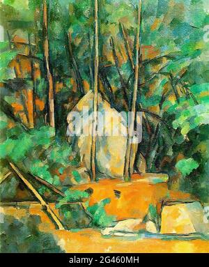 Paul Cézanne - im Park Chateau Noir 1900 Stockfoto