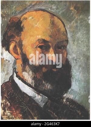 Paul Cézanne - Selbstporträt C 1880 Stockfoto