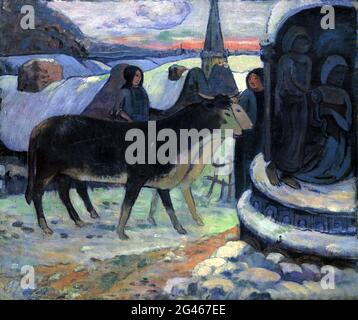 Paul Gauguin - Weihnachtsnacht der Segen der Ochsen 02 Stockfoto