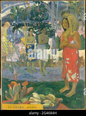 Paul Gauguin - Ia Orana Maria Ave Maria Stockfoto