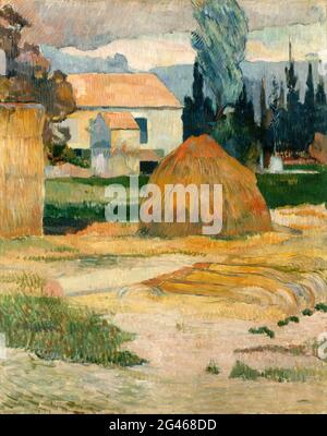 Paul Gauguin - Landschaft bei Arles Stockfoto