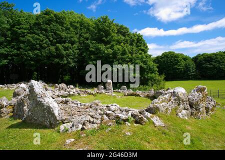 Din Lligwy, Ancient Settlement, Anglesey, Stockfoto