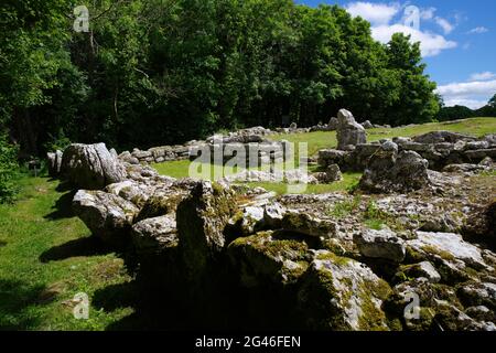 Din Lligwy, Ancient Settlement, Anglesey, Stockfoto
