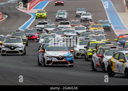 Le Castellet, Frankreich. 19. Juni 2021. Während der 6. Runde des Clio Cup Europe 2021, vom 18. Bis 20. Juni 2021 auf dem Circuit Paul Ricard, in Le Castellet - Foto Antonin Vincent / DPPI Credit: DPPI Media/Alamy Live News Stockfoto