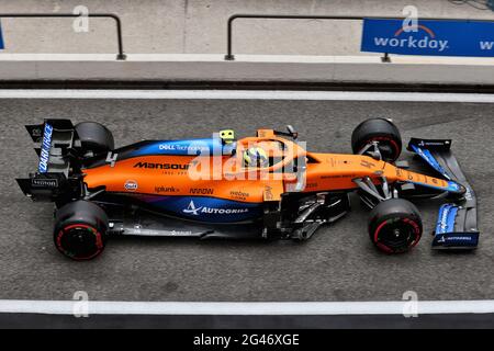 Le Castellet, Frankreich . Juni 2021. Lando Norris (GBR) McLaren MCL35M. 19.06.2021. Formel-1-Weltmeisterschaft, Rd 7, Großer Preis Von Frankreich, Paul Ricard, Frankreich, Qualifizierender Tag. Quelle: XPB Images Ltd/Alamy Live News Stockfoto