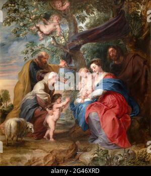 Peter Paul Rubens - die heilige Familie unter einem Apfelbaum 01 Stockfoto