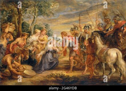 Peter Paul Rubens - die Begegnung von David und Abigail 03 Stockfoto