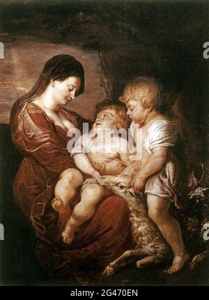 Peter Paul Rubens - Virgin Child Saint John Baby 16 Stockfoto