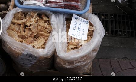 Gewürze Kräuter getrocknete Lebensmittel Rohstoffe Chinatown Market Area Bangkok Thailand Stockfoto