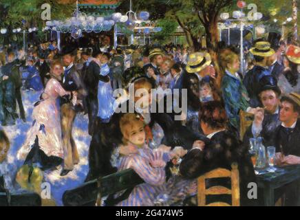 Pierre-Auguste Renoir - Tanz im Le Moulin De La Galette Stockfoto