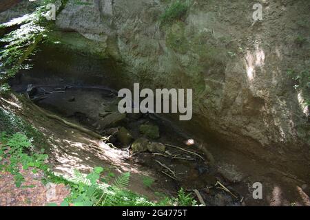 Wolfsschlucht in der Eifel Stockfoto