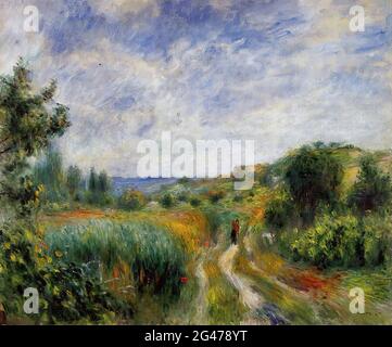 Pierre-Auguste Renoir - Landschaft bei Essoyes 1892 Stockfoto