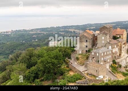 Dorf Coccola. Korsika, Frankreich Stockfoto