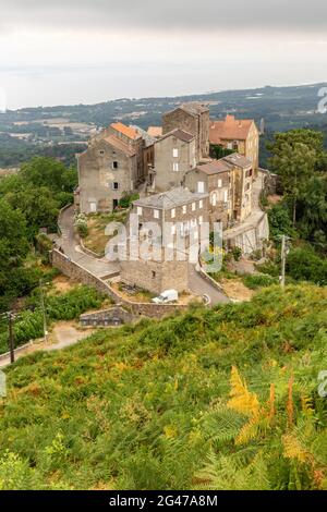 Dorf Coccola. Korsika, Frankreich Stockfoto