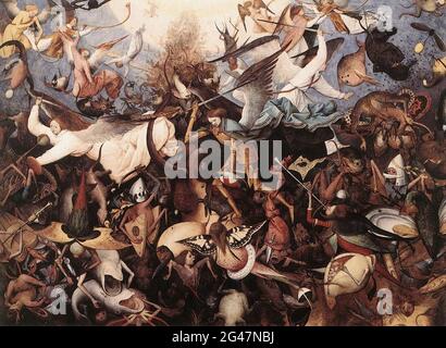 Pieter Bruegel der Ältere - Fall Rebel Angels 1562 Stockfoto