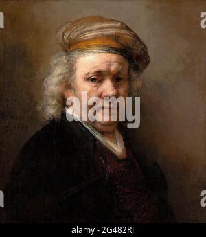 Rembrandt Harmenszoon Van Rijn - Selbstporträt 03 Stockfoto