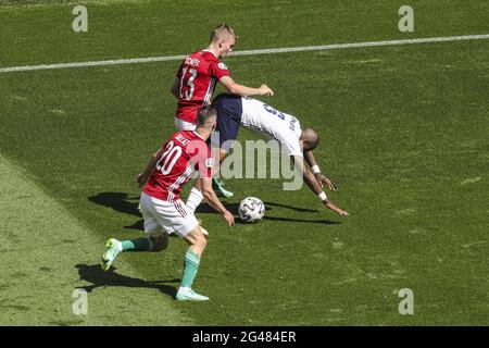 Budapest, Ungarn. Juni 2021. Aktion während des FUSSBALLSPIELS DER GRUPPE F der EURO 2020 zwischen Ungarn und Frankreich im Ferenc-Puskas-Stadion in Budapest Ungarn Credit: SPP Sport Press Foto. /Alamy Live News Stockfoto