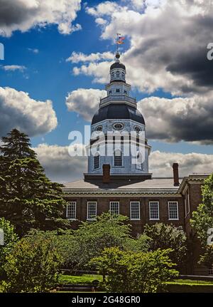 Das Maryland State House in Annapolis, Maryland. Stockfoto