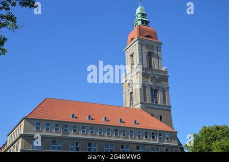 Rathaus Friedenau am Breslauer Platz in Berlin, Deutschland - Juni 2021 Stockfoto