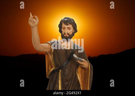 St. John Baptist katholisches Bild der katholischen Kirche - St. John Stockfoto