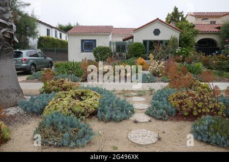 Santa Monica, Kalifornien, USA 18. Juni 2021 EINE allgemeine Sicht auf die Atmosphäre von Michelle Pfeiffers früherem Haus in der 312 16th Street in Santa Monica, Kalifornien, USA. Foto von Barry King/Alamy Stockfoto Stockfoto