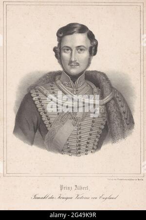 Porträt von Albert, Prinz von Sachsen-Coburg und Gotha. . Stockfoto