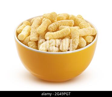 Süße Maisstäbchen isoliert auf weißem Hintergrund Stockfoto