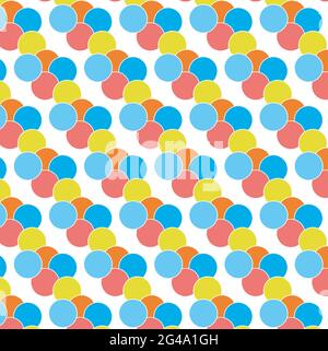 Nahtloses, farbenfrohes Vektor-Punktmuster Stock Vektor