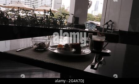 Food Café@2 Conrad Hilton Buffet Restaurant Bangkok Thailand Stockfoto