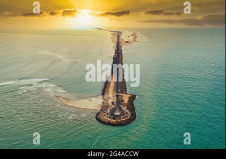 Dhanushkodi, Tamilnadu Stockfoto