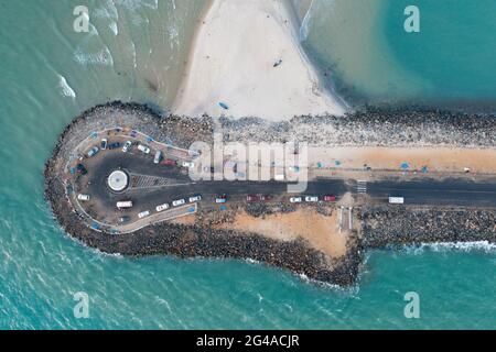 Dhanushkodi, Tamilnadu Stockfoto