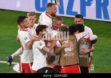 SEVILLA, SPANIEN - 19. JUNI: Polen beim UEFA Euro 2020 Championship Group E Spiel zwischen Spanien und Polen am 19. Juni 2021 in Sevilla, Spanien. ((Foto nach MB-Medien) Stockfoto