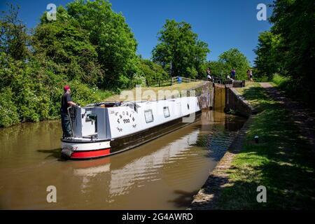 Droitwich Spa und Canal Stockfoto
