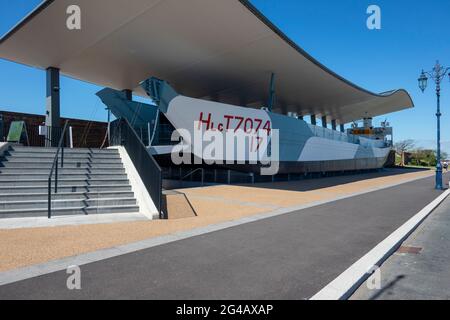 Landing Craft LCT 7074 Portsmouth Stockfoto