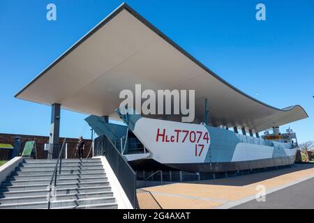 Landing Craft LCT 7074 Portsmouth Stockfoto