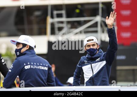 GASLY Pierre (Fra), Scuderia AlphaTauri Honda AT02, Portrait während des Formel 1 Emirates Grand Prix de France 2021, 7. Lauf der FIA Formel 1 Weltmeisterschaft 2021 vom 18. Bis 20. Juni 2021 auf dem Circuit Paul Ricard, in Le Castellet, Frankreich - Foto Antonin Vincent / DPPI / LiveMedia Stockfoto