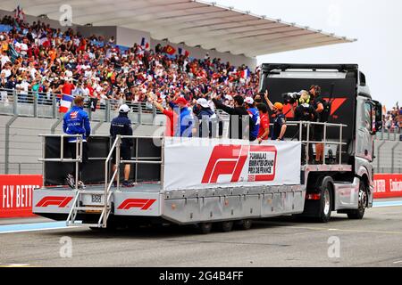 Le Castellet, Frankreich. Juni 2021. Die Fahrer Parade. Großer Preis von Frankreich, Sonntag, 20. Juni 2021. Paul Ricard, Frankreich. Quelle: James Moy/Alamy Live News Stockfoto