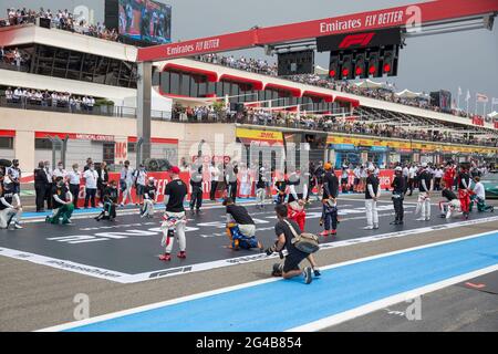 Le Castellet, Frankreich. Juni 2021. Circuit Paul Ricard, Le Castellet, Frankreich am 20. Juni 2021 Fahrer vor dem Rennen während des Formel 1 Emirates Grand Prix De France 2021 Credit: Phil Duncan Every Second Media/Alamy Live News Stockfoto