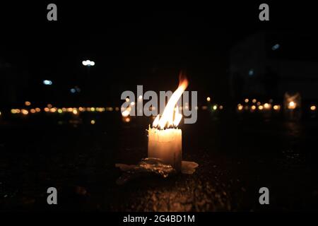 Porto-Bucht, Brasilien. Juni 2021. Demonstration gegen Jair Bolsonaro in Porto-Are am Samstag, den 19. Kredit: Carlos Quadros/FotoArena/Alamy Live Nachrichten Stockfoto