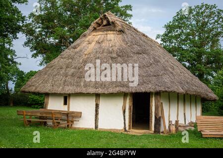 Keltenhütte in Landersdorf, Thalmässing, Bayern, Deutschland Stockfoto