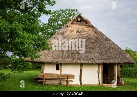 Keltenhütte in Landersdorf, Thalmässing, Bayern, Deutschland Stockfoto