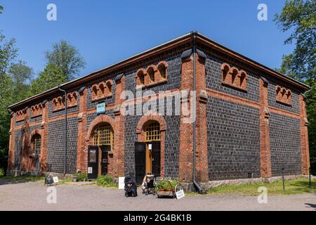 Das historische Industriedorf Fiskars ist ein beliebtes Reiseziel in Südfinnland Stockfoto