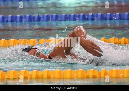 Chartres, Frankreich. Juni 2021. Anna Egorova von CS Clichy 92 Finale 800 m Nage Libre während der 2021 Schwimmen Französisch Meisterschaften Elite am 19. Juni 2021 in complexe de l'Odyssée in Chartres, Frankreich. Foto von Laurent Lairys/ ABACAPRESS.COM Quelle: Abaca Press/Alamy Live News Stockfoto