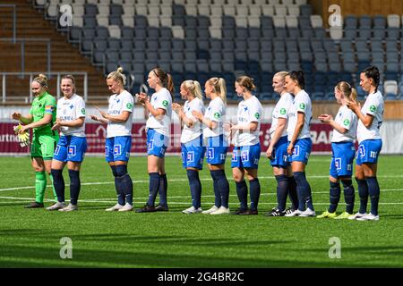 Uppsals, Schweden. Juni 2021. IFK Norrkoping während des Elitettan-Spiels zwischen IK Uppsalia und IFK Norrkoping bei Studenternas IP in Uppsale, Schweden Quelle: SPP Sport Press Foto. /Alamy Live News Stockfoto