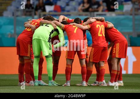 Roma, Italien. Juni 2021. Team Wales während der UEFA Euro 2020 Gruppe A Fußballspiel zwischen Italien und Wales im stadio Olimpico in Rom (Italien), 20. Juni 2021. Foto Andrea Staccioli/Insidefoto Kredit: Insidefoto srl/Alamy Live News Stockfoto