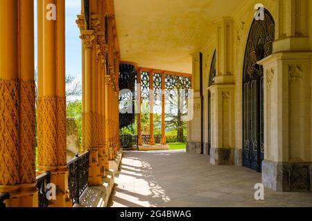 Schloss Hluboka in Hluboka nad Vltavou, Tschechische Republik Stockfoto